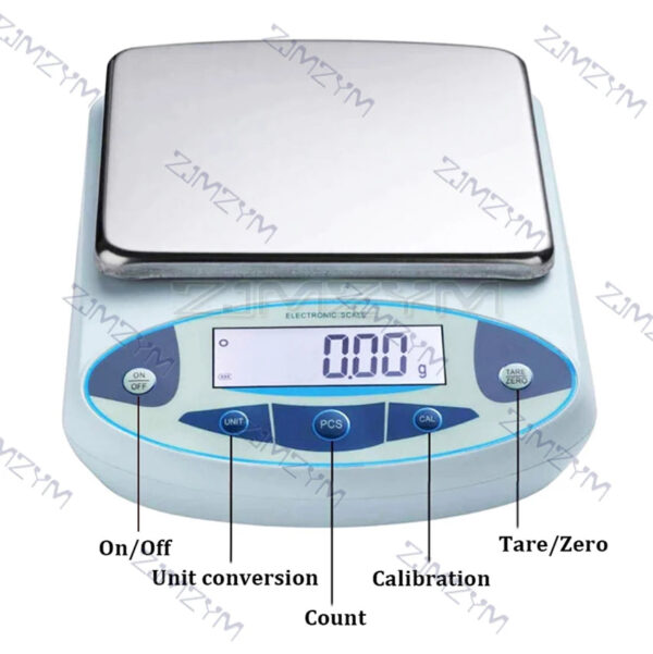 3000/5000g/30kg 0.01g/0.1g Digital Electronic Balance Lab Jewelry Scale High Precision Industrial Kitchen Weighing Balance Scale