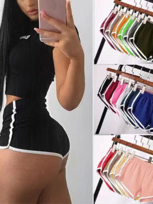 Summer Women High waisy Sport Shorts Home Yoga Pants Stretchy Short Trousers For Female Sports Running Exercise Shorts
