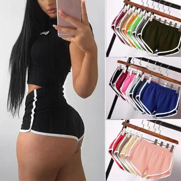 S0c27cc3ae0524dd6825fae352afe97074.jpg Summer Women High waisy Sport Shorts Home Yoga Pants Stretchy Short Trousers For Female Sports Running Exercise Shorts