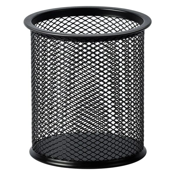 S0c2c5f614c31440882c752c7e0a782acq.jpg Container Desk Organizer Container Black Desktop Metal Pen Holders Mesh Pencil Cup Pen Case