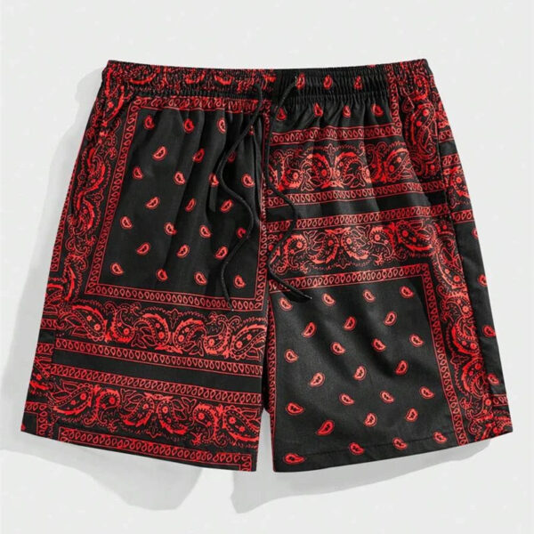 S0c3aaa699eb24c83b40bbe9b183bf70cx.jpg Classic Perris Pattern Beach Short For Men Retro Print Drawstring Board Shorts Sea Vacation Casual Fashion Hawaii Swim Trunks