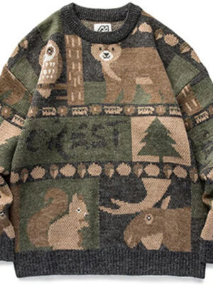 S0d35f8f88a304f0489a6c07853a9d7bbM.jpg Y2k Winter Vintage Sweater Men Japanese Cute Bear Women Knitted Sweater Pullover Hip Hop Harajuku Streetwear Men Clothing Tops