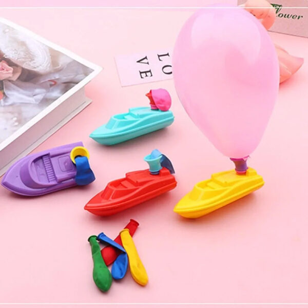 New With 3 Balloons Balloon Power Boat DIY Science Experiment Balloon Car Educational Equipment Inertia Toy Kindergarten