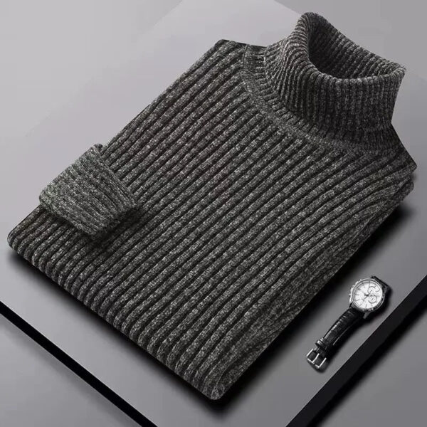 S0fe6aab8240648cdb4f055c84f5daf39P.jpg 2026 New Men's Thick Warm Sweater Winter Knitted Turtleneck Pullovers Male High Neck Solid Slim Fit Soft Sweaters for Men Tops