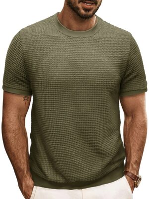 S10944a358183422ba088959b4fce798by.jpg British style Summer Solid Short Sleeve Knitted T-shirt Men Fashion O-Neck Stripe Slim Fit Tee High Quality Men Clothing
