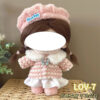 S11c397b55a2946809b86d2c12cb2bce9o.jpg 20cm Cotton Doll Clothes Cute Dress Lolita Vintage Doll Clothes for Plush Doll Idol Dolls For Cotton Stuffed Dolls Accessories