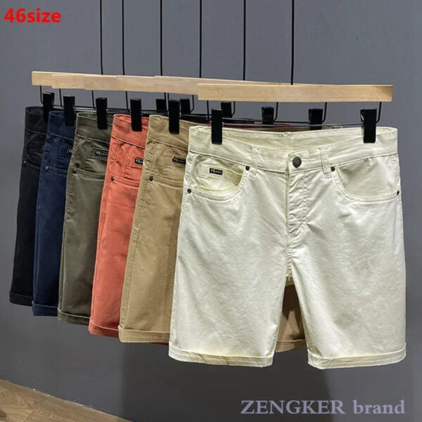 S12c91c3be67b4b148ca1ca6ebccd63248.jpg Summer plus size shorts men's loose oversized breeches middle pants thin section stretch men cotton casual shorts 42 44 46