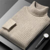 S1339b055e23947a0be2934d549f77420X.jpg 2026 New Men's Thick Warm Sweater Winter Knitted Turtleneck Pullovers Male High Neck Solid Slim Fit Soft Sweaters for Men Tops