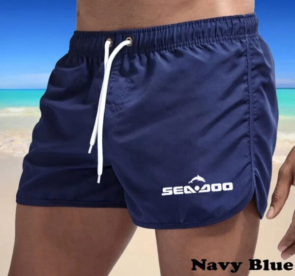 S138a5c274ea3402eaee011396f8a61ecG.jpg Summer sea Doo Casual Shorts Men Boardshorts Breathable Beach Shorts Comfortable Fitness Sports Short Pants Male bermudas