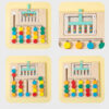 S13da51bbd9f34df598382d8abb4dd25as.jpg Four color walking double-sided game chess, children's logical thinking training, Montessori early education puzzle toys for you