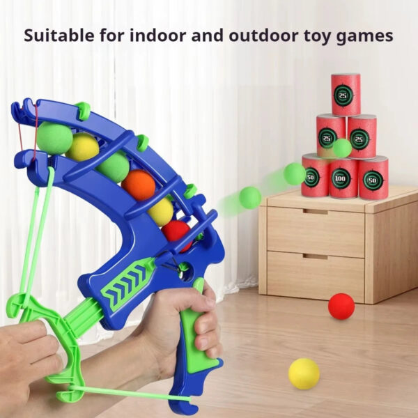 S13e5eafe4ed14950a8859bce44428283K.jpg Slingshot Target Sticky Ball Bow Target Montessori Educational Toy Arrow Set Throw Sport Outdoor Fidget Game