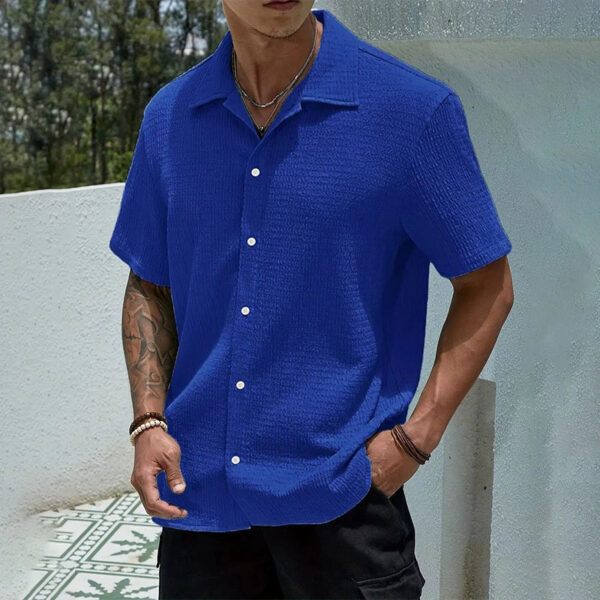 S140b0363340b4ffe8879cf5ba61cccd3T.jpg Men's Casual Shirt Summer Short Sleeve Male Clothing Hip Hop Streetwear Plus Tops Black White Tee Fashion Baggy Shirt For Men