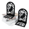 Black Cat Book Ends Bring Heavy Duty Metal Bookends Office Desktop Home for Book Lovers Office supplies Book rack