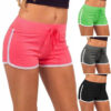 S14ab00b404ac425b9211adb606828e488.jpg 1pc Women Sports Yoga Shorts Skinny Patchwork Casual Tight Shorts Fashion Sexy Summer Girls Running Short Pants Gym Hip Training
