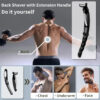 S14c7c99f6ede4c878ed3ad9fff782170u.jpg Back Shavers for Men Body Groomers Painless Hair Remover for Men Epilator Shaver Back Face Long Handle Portable Shaver Body Care