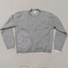 S1514c706b87f49efb63e8d28edd076fa9.jpg European American autumn and winter round neck gray knitted sweater popular pattern Y2K pullover warm men and women's clothes