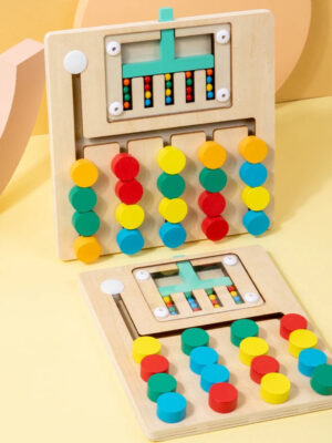S155e41f434c443f8ba255b86249d08ffO.jpg Four color walking double-sided game chess, children's logical thinking training, Montessori early education puzzle toys for you