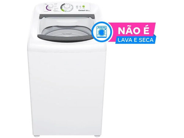 Consul 12kg Washing Machine with 16 Wash Programs, White, CWH12 - 220V