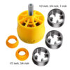 S15c21d9c000147d79d69f5f264d92784x.jpg PVC Pipe Threader Kit With 1/2In 3/4 In 1 Inch Dies Pipe Threader Plastic Threading Device Electric Threading Machine Tool
