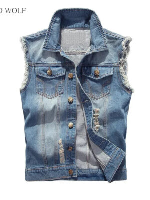 S15cafbc0faeb46968a97b7133e627a89J.jpg Hip Hop Jeans Coat Men Jackets for Short Sleeve Ripped Blue Jean Jackets Man 2025 Men's Denim Vest Mens Denim Shirt Husband Male