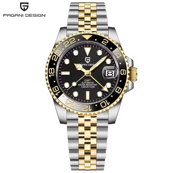 S171103d314434c929ee87c8df5325cd34.jpg PAGANI DESIGN V3 Version GMT Watches Men's Luxury Sapphire Automatic Mechanical Watch 40MM Stainless Steel Waterproof Watch