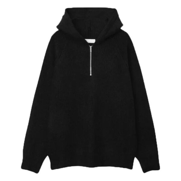 S17f57a2b0e0a43ed90efca3fd00d6c85x.jpg American Half Zipper Hooded Sweater for Men's Autumn Lazy Style Thickened Knitwear Pullover Wide Shoulder Casual Loose Hoodies