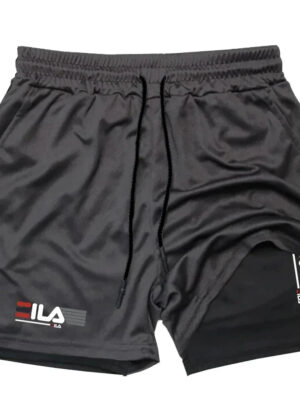 S18d4f28e0cfe4053b2a995103a9e2bd4H.jpg Men's Two-in-one Sports Shorts Breathable Casual Quick-drying Double-layer Shorts Summer Running Sportswear Bottoms M-3XL