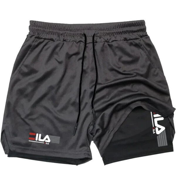 S18d4f28e0cfe4053b2a995103a9e2bd4H.jpg Men's Two-in-one Sports Shorts Breathable Casual Quick-drying Double-layer Shorts Summer Running Sportswear Bottoms M-3XL