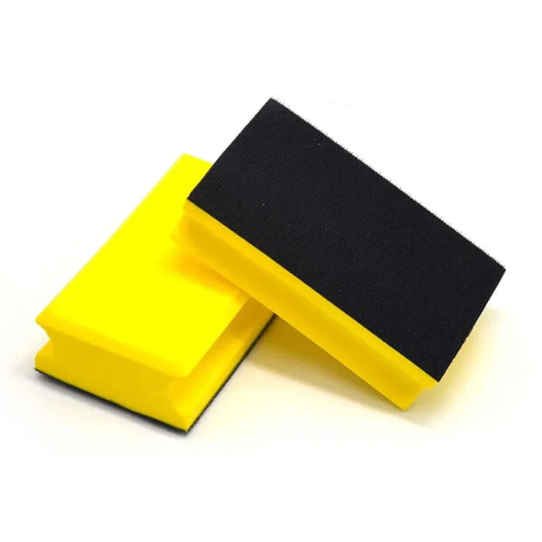 S18ed0d4be1d14975b01ae86d6b74b569a.jpg Manual Grinding Block Pu Sanding Pad 71x120mm Polishing Pad Back Hook Loop Sanding Block for Wood Sanding