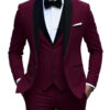 S18fc07ed65ec46bcb16d02d0eb14d2d6w.jpg White Slit Mens Suits 3 Piece Black Shawl Lapel Casual Groom Tuxedos for Wedding Groomsmen Suits Men 2025 (Blazer+Vest+Pant)