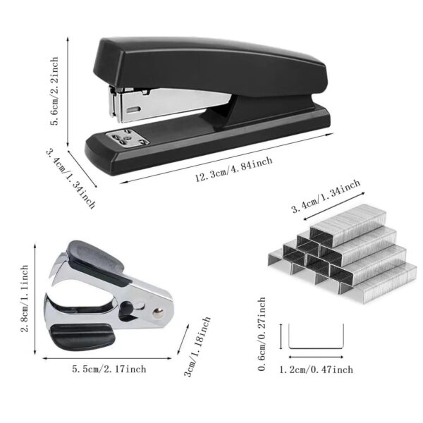 S198cd2d064934c78b14adafa85d10117x.jpg Stapler Value Pack, 20 Sheet Capacity, Jam Free, includes Standard Stapler, 5000 Staples and Staple Remover(Random Color)