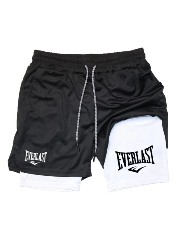 S1994469c04944674815768340b7735d71.jpg Men Running Shorts 2 In 1 Double-deck Sport Shorts Sportswear Gym Fitness Short Pants Training Jogging Bottom Men's Clothing