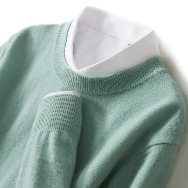 S19c2889ecda1489488eb6044c77b4d99c.jpg Autumn Winter Men Cashmere Sweater O-neck Soft Warm Pullovers Male Loose Knitted Shirt Korean men's winter blouse