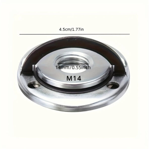 S1a58a6528b5b4d18820228fa4a5a55ebv.jpg 1pc M14 Angle Grinder Pressure Plates Quick Release Locking Grinder Pressing Plate Flange Nut Power Tool Accessories