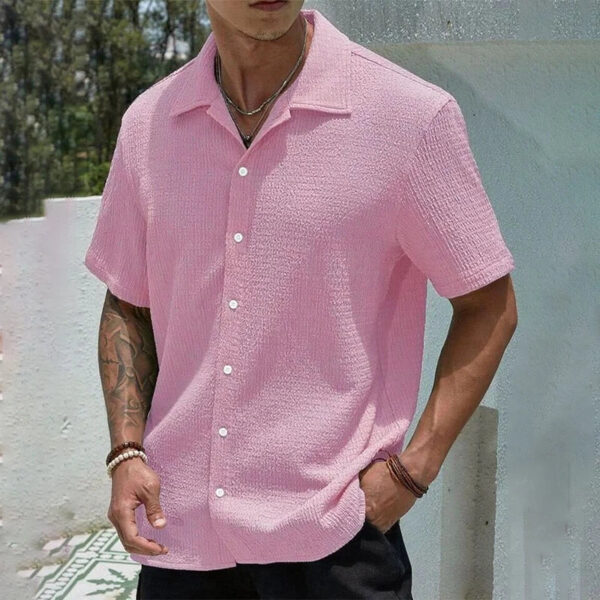 S1a9b1e3ea95247059a02a4212247235cO.jpg Men's Casual Shirt Summer Short Sleeve Male Clothing Hip Hop Streetwear Plus Tops Black White Tee Fashion Baggy Shirt For Men