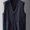 S1ad6a84b6b4845f89d2fa4ed74eee93aO.jpg Large knitted sweater, men's new cardigan vest, autumn and winter large loose fat sweater.