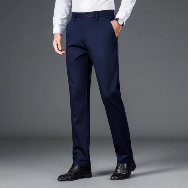 S1b71c4748829410f86fe5005e479e2ebj.jpg Male Smart Casual Pants Stretchy Sports Men's Fast Dry Trousers Spring Autumn Full Length Straight Office Black Navy Work Pants