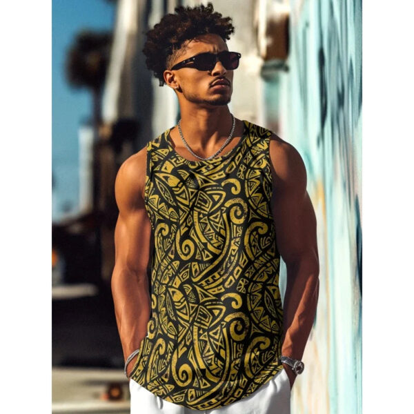 S1ba11a4dd0ef4e40a95acbf26b55e8348.jpg 3D Printed Retro Ethnic Tank Tops For Men Leopard Red Lips Pattern Tees Summer Casual Loose Street Sports Round Neck Vest Top
