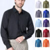 S1bbf216be1434efbb9648057f59d5a7ch.jpg American size men's shirt long sleeve spring/summer formal business casual wear high quality fashion solid color plus size