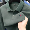High end embroidery craft polo shirt long sleeved brand autumn Men's Wear comfortable breathable cotton casual business T-shirt