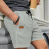 S1d125a0973e54fb3822bd4bae65d63d3h.jpg 2024 Summer New Solid Color outdoors sport Shorts breathable loose Fitness training short pants Men's sweatpants