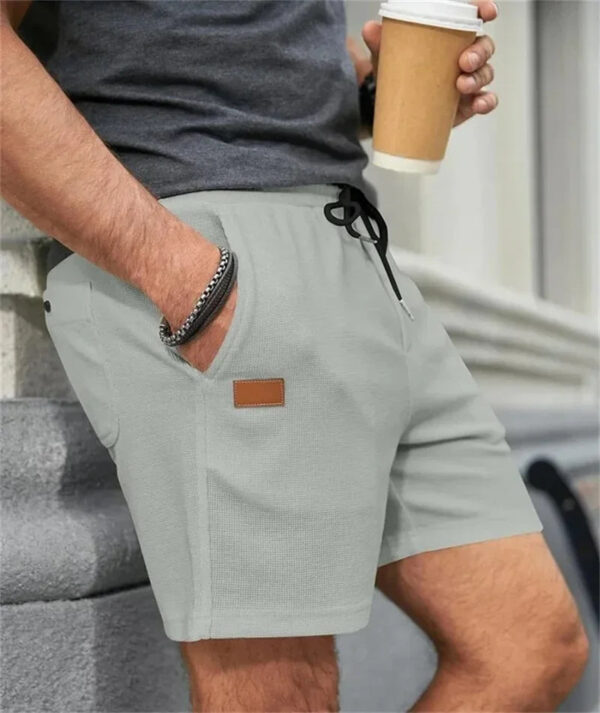S1d125a0973e54fb3822bd4bae65d63d3h.jpg 2024 Summer New Solid Color outdoors sport Shorts breathable loose Fitness training short pants Men's sweatpants