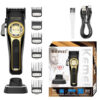 S1d5135f56ec94b67bb40d99eecff9fd64.jpg Kemei Professional Hair Clipper Magnetic Levitation Motor 8800 Rpm Charging Base Hair Clipper Men's Hair Clipper KM-2373