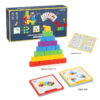 Montessori Magic Block Puzzle Toy Spatial Logical Thinking Training Game Rainbow Stacking Blocks Math Educational Toys for Child