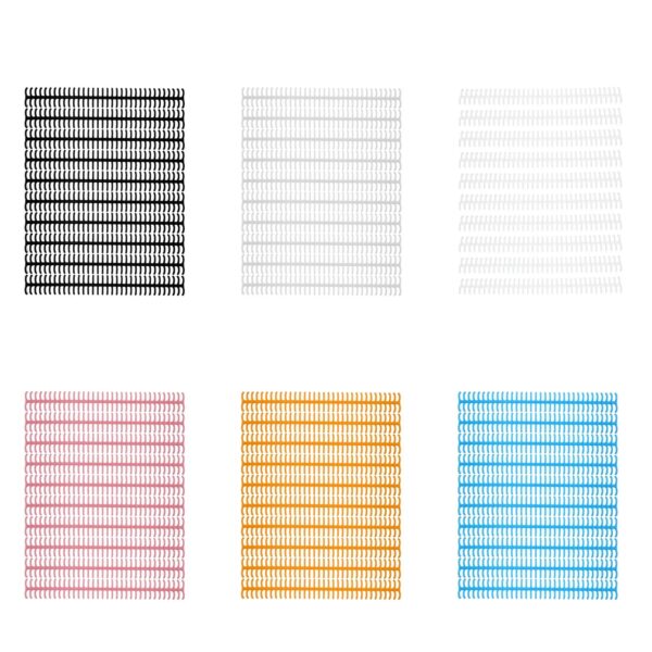 【New】10PCS 34 Hole Binding Spine Plastic Split Loose Leaf Rings Detachable Binding Loop 12mm Diameter Detachable Binding Loop