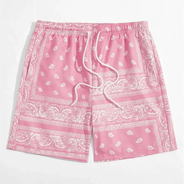 S1d9f44c2495d4560a4ddd5ef7d6653ced.jpg Classic Perris Pattern Beach Short For Men Retro Print Drawstring Board Shorts Sea Vacation Casual Fashion Hawaii Swim Trunks