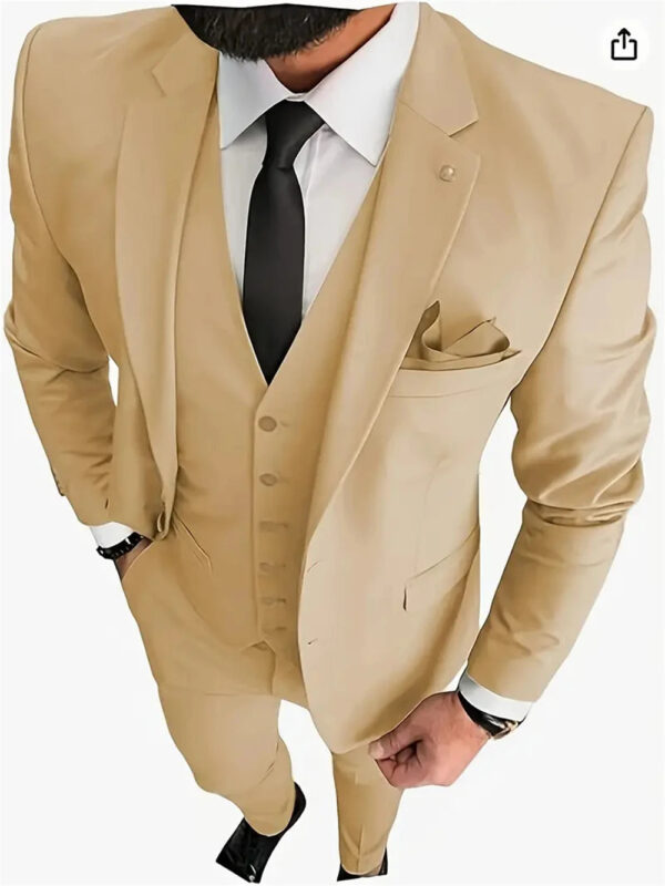 S1e449636725741a3a7d96647e8b73a5dm.jpg Men's Suits 3pcs Mens Business Suit Notch Lapel Blazer Formal Wedding Groom Pants Tux Vest Tuxedos (Blazer+vest+Pants)