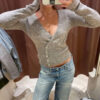 S1e836ec9ff53446a97de45773e0da6794.jpg 2025 Autumn Winter Long-Sleeve Fashion Women's Cardigan Sweater Knitted Coat Short Casual Single Breasted Korean Slim Female Top