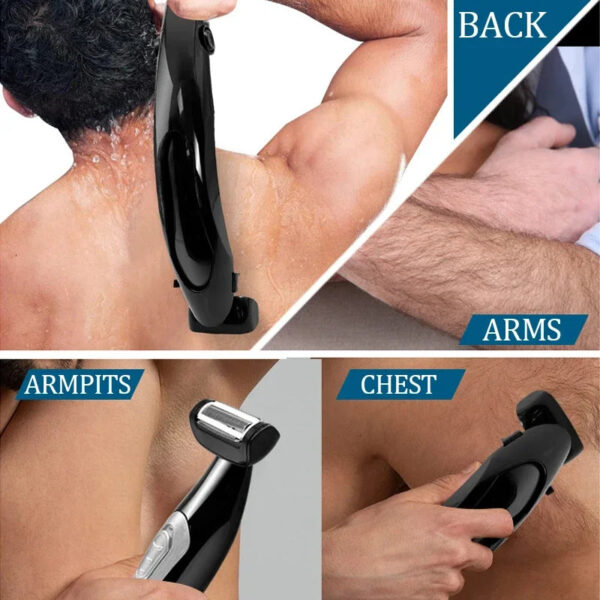 S1ed6db1c475340c69a5dfeac6b5428a81.jpg Back Shavers for Men Body Groomers Painless Hair Remover for Men Epilator Shaver Back Face Long Handle Portable Shaver Body Care