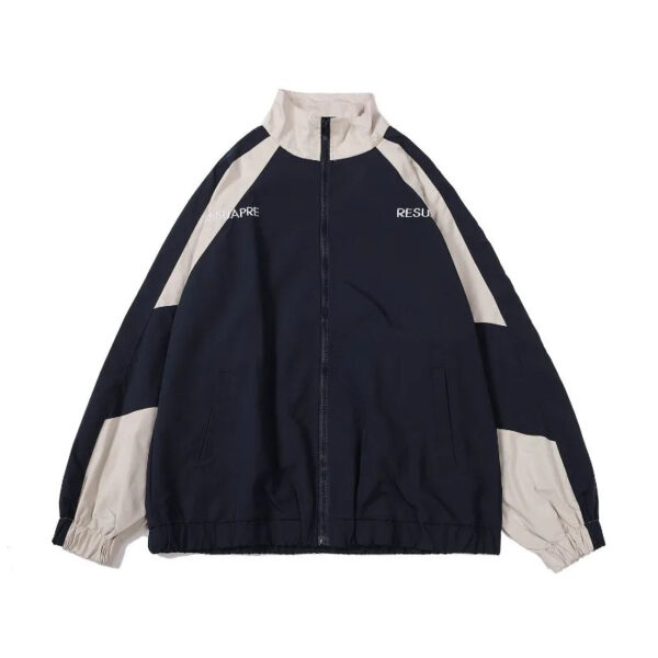 S1ede56bebb8c457b9e8b9ff7095467c68.jpg Hip Hop Varsity Jacket Men High Street Patchwork Color Black Windbreaker Coats Women Spring Autumn Thin Fashion College Jackets